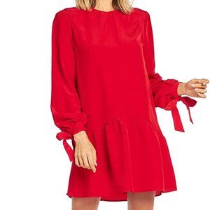 NWT MUD PIE MERRITT FLOUNCE DRESS RED SIZE MED